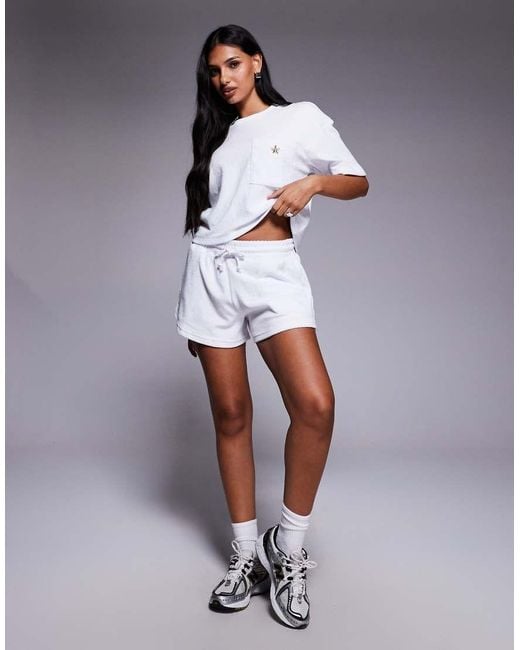 River Island Gray Towelling Shorts