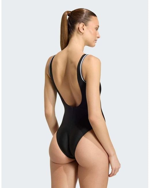 Adidas Originals Blue Collegiate U-back Swimsuit