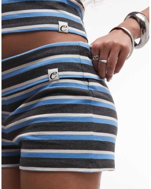 Collusion Blue Mini Booty Short