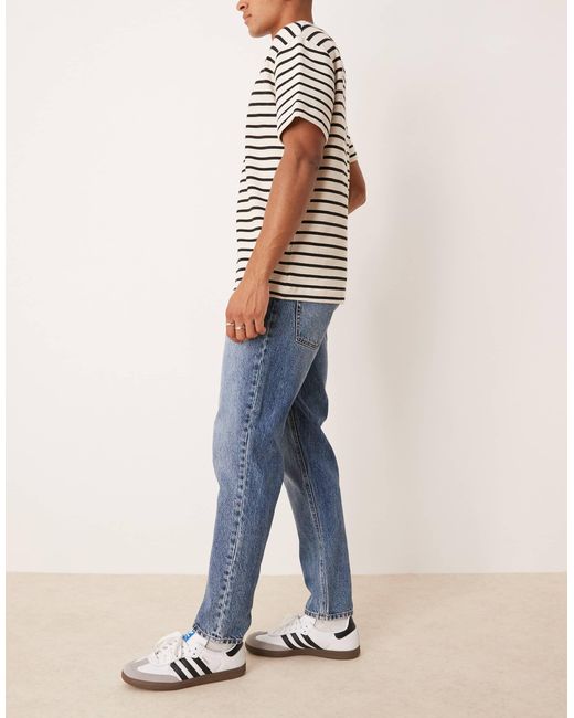 ASOS Blue Tapered Fit Jeans for men