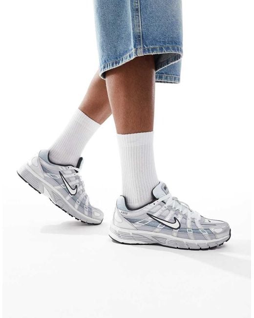 Nike White P-6000 Trainers
