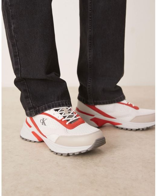 Calvin Klein Calvin klein – tokyo – runner-sneaker in Red für Herren