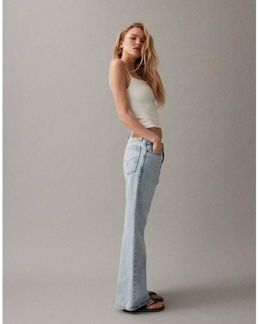 Levi's Blue Middy Loose Boot Jeans