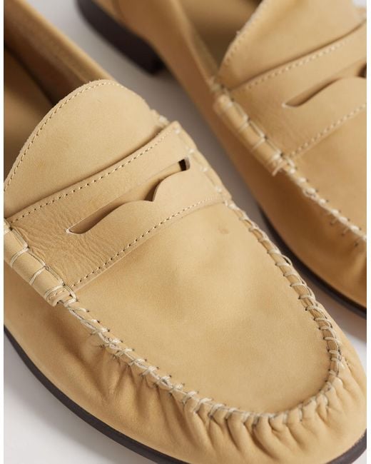 Mango White 100% Suede Leather Loafer