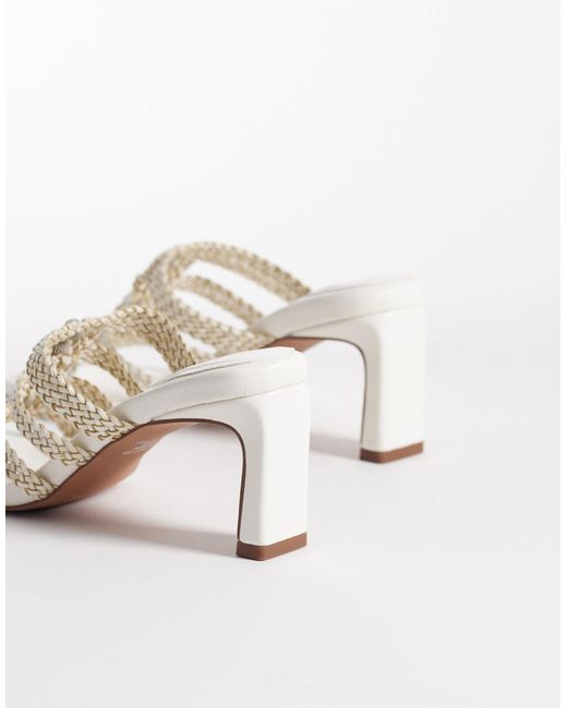 ASOS White – hide – mules