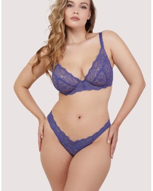 Playful Promises Blue Ariana Space Dust Everyday Comfort Lace Bra
