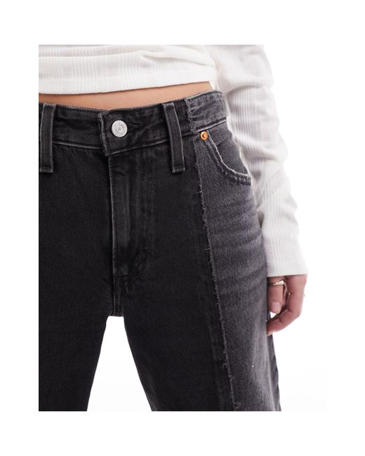 Recrafted - dad jeans larghi lavaggio con pannelli di Levi's in White