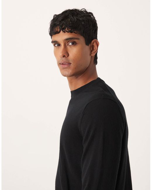 Mango – wollpullover in Black für Herren