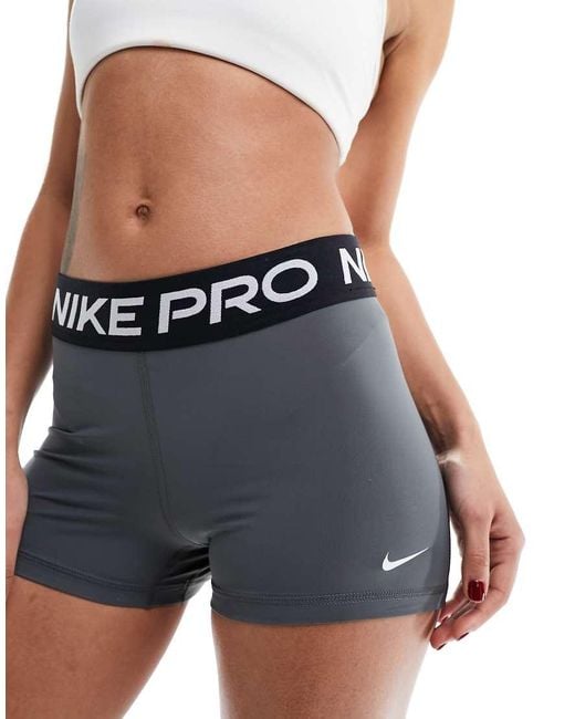 Nike Blue Nike Pro Training Dri-fit 3 Inch Shorts