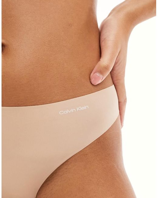 Calvin Klein Brown Invisibles Micro Thong