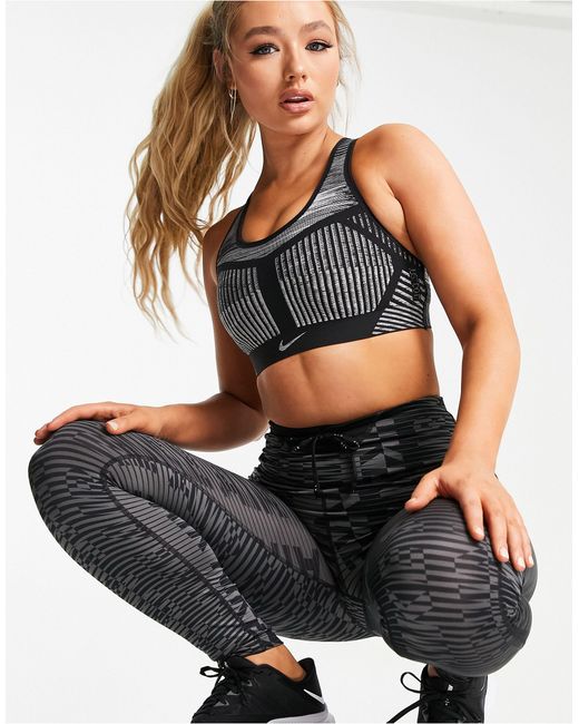 Nike Fenom Flyknit - Sport Bh Met Stevige Ondersteuning in het Zwart - Lyst