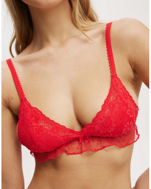 Padded bralette lace sale