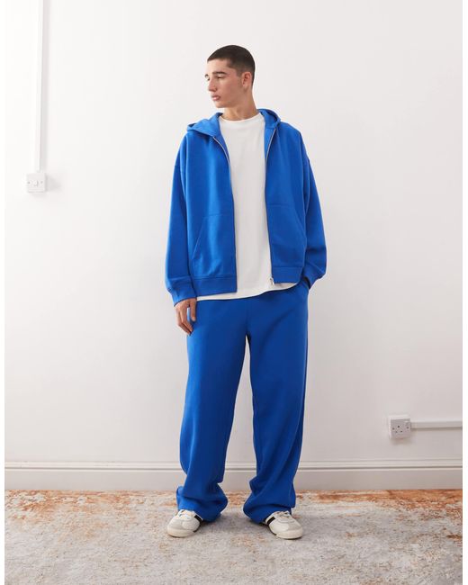 Sweat à capuche à fermeture éclair Collusion pour homme en coloris Blue