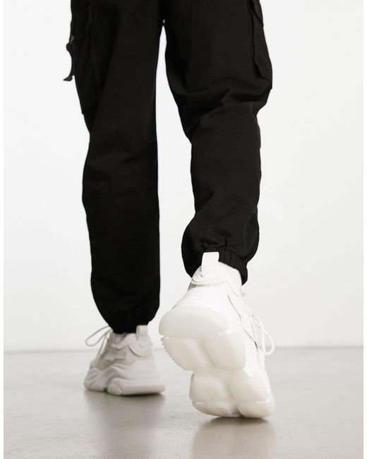 Possess - chunky sneakers bianche di Steve Madden in Black da Uomo