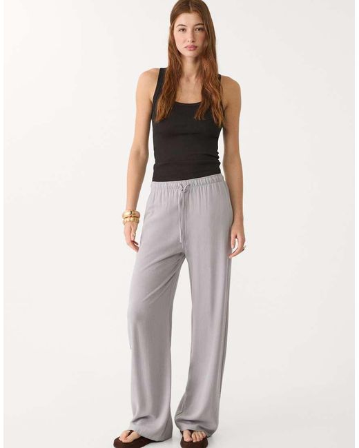 Stradivarius Crop Top Met Bandjes in het Black
