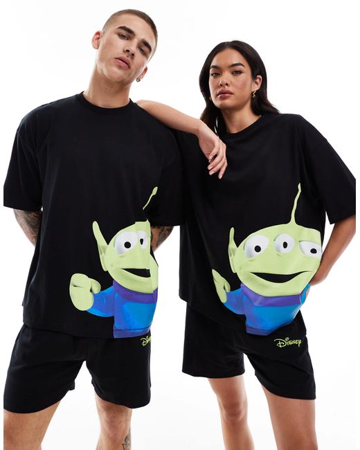 ASOS Disney Toy Story T Shirt Pyjama Set in Black Lyst Canada