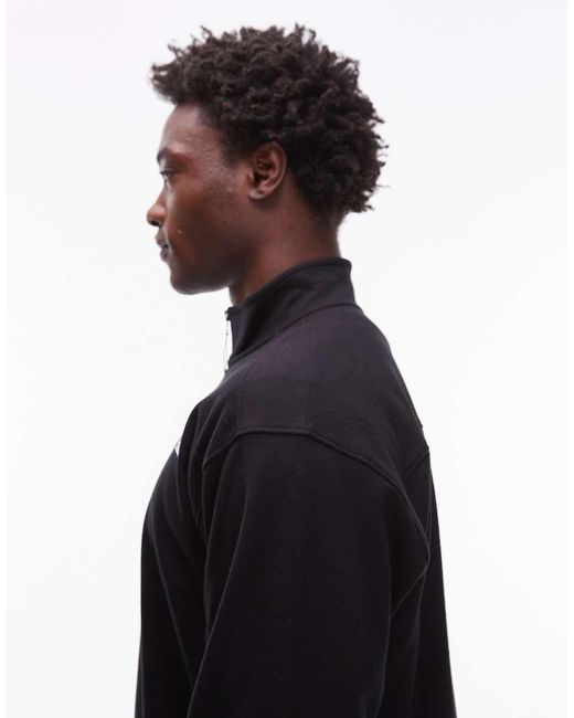 Sudadera Negra Con Cremallera Corta Y Logo De -Negro The North Face de color Black