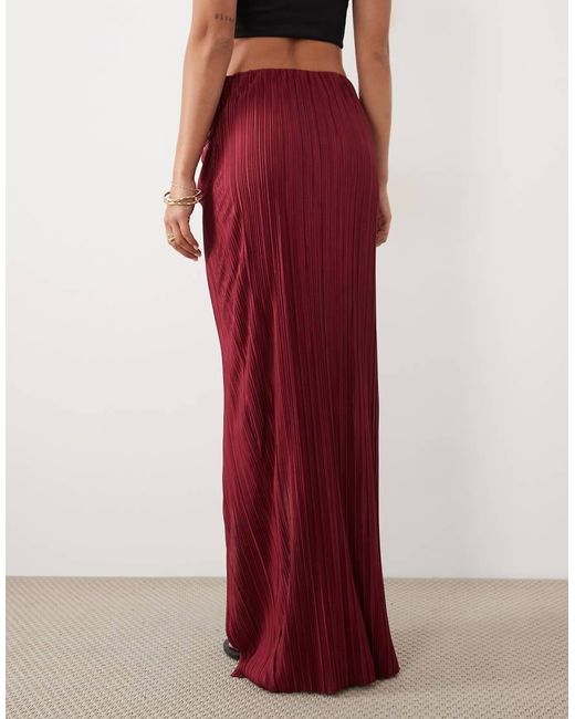 ASOS Gathered Sarong Style Plisse Maxi Skirt