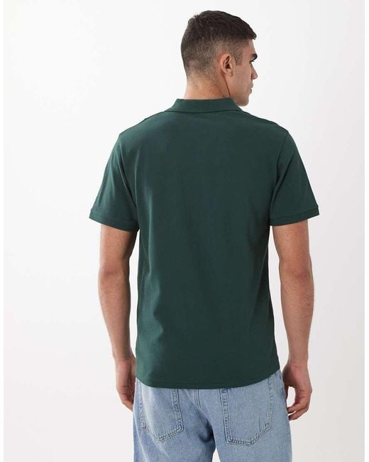 ASOS Green Essentials Regular Fit Polo for men