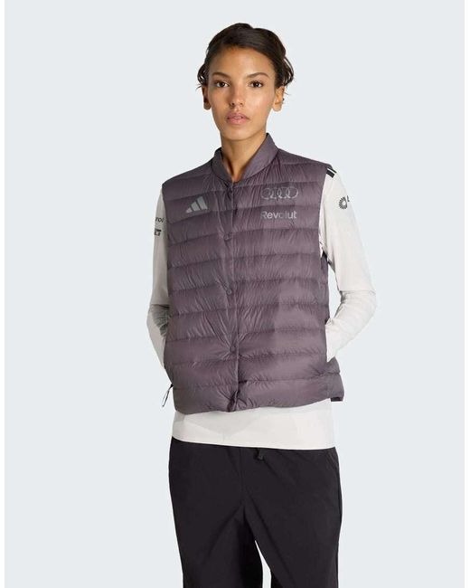 Adidas Originals Purple Audi Formula One Team Engineers & Marketing Padded Vest