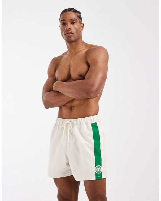 ASOS White Swim Shorts for men