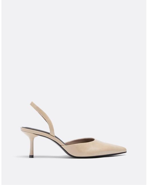 Stradivarius White Basic Stiletto Heels