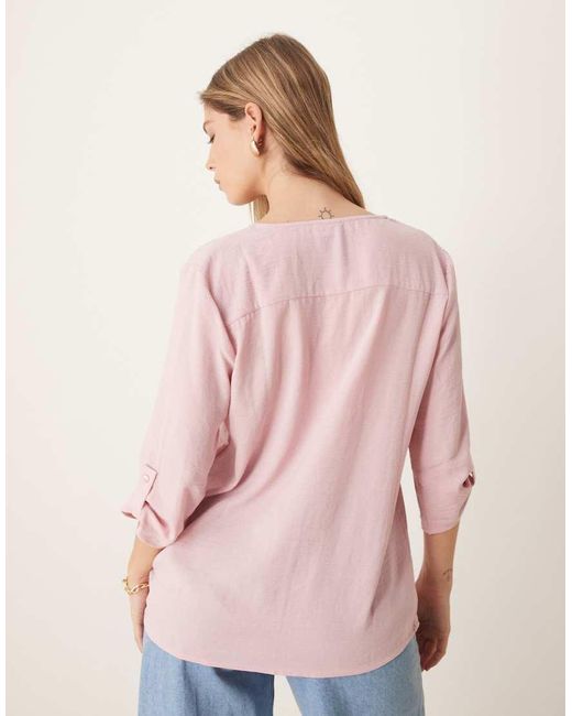 Jdy Pink V Neck Blouse
