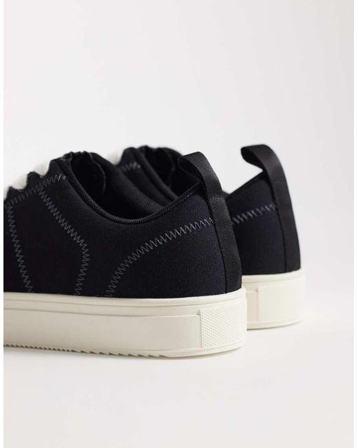 Sneakers Stringate di ASOS in Black da Uomo