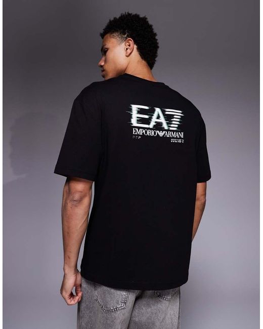 EA7 Black Armani T-shirt for men