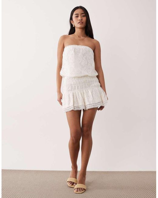 Nia Pink Figueroa Bandeau Dress