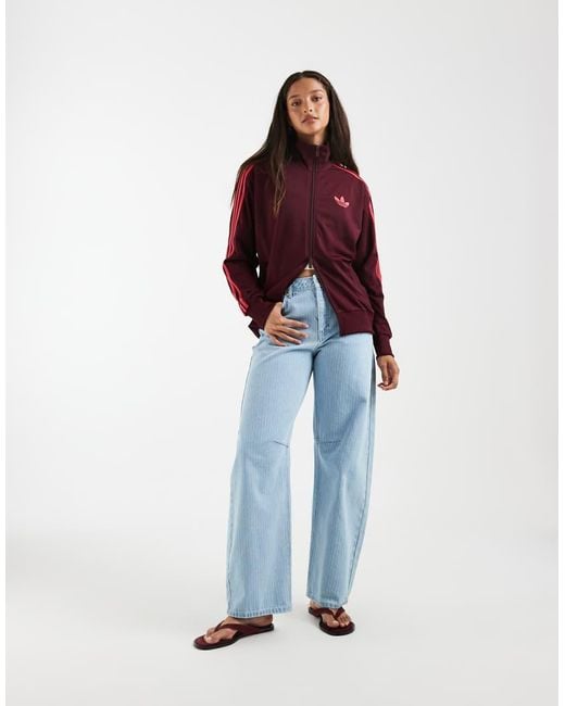 Adidas Originals Red Firebird Track Top Loose