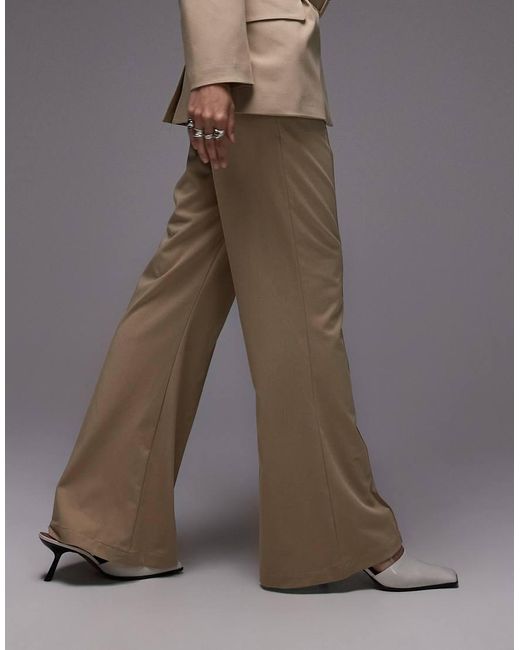 ASOS Elegante Kick Flare-Broek in het Gray