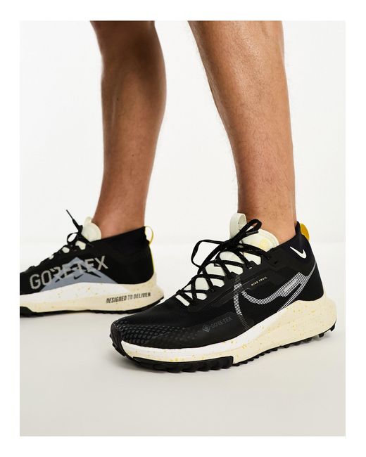 Nike React Pegausus Trail 4 Gore-tex Trainers in Black for Men | Lyst UK