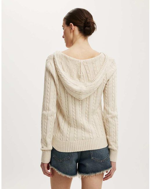 Cotton On Natural Cotton V Neck Pullover