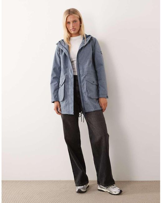 Regatta Blue Waterproof Norana Hooded Jacket