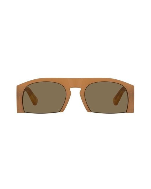 Moschino Natural Bold Square Sunglasses With Lenses