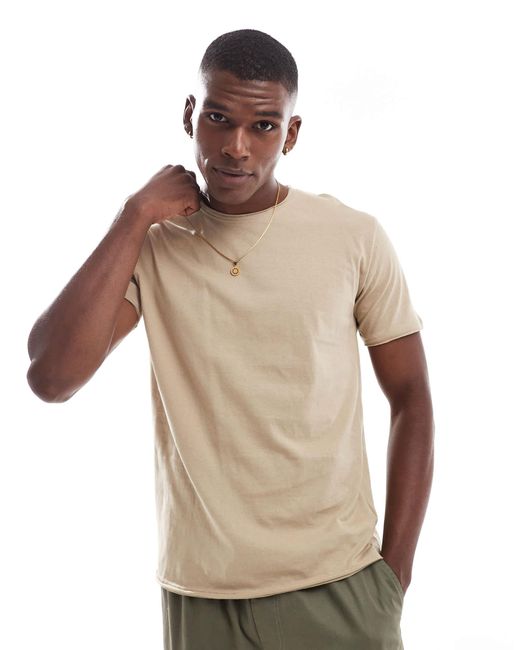 T-shirt à manches courtes - taupe Brave Soul pour homme en coloris Natural