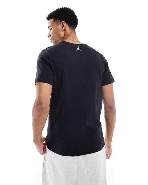 T-Shirt Nera Con Grafica di Nike in Blue da Uomo