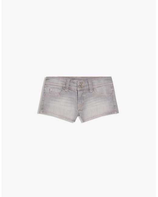 Bershka Black Denim Mini Shorts