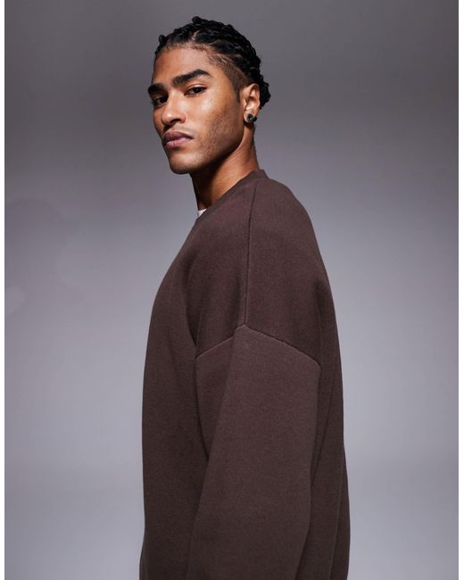 ASOS – oversize-strickpullover in Gray für Herren
