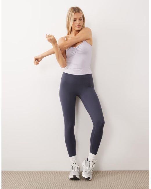 Gina Tricot Blue V-back High Waist Yoga leggings