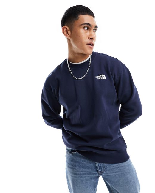 The North Face Essential Oversized Fleece Sweatshirt in Blue for