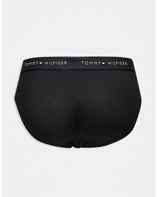 Essentials di Tommy Hilfiger in Black da Uomo