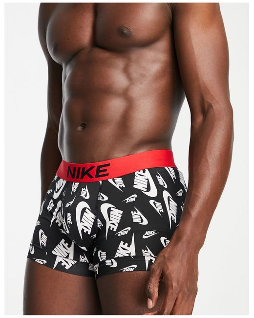 Boxer aderenti neri con stampa all over e fascia da Uomo di Nike in Bianco  | Lyst