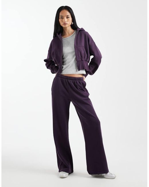 Cotton On Purple Slouchy Zip Through Hoodie
