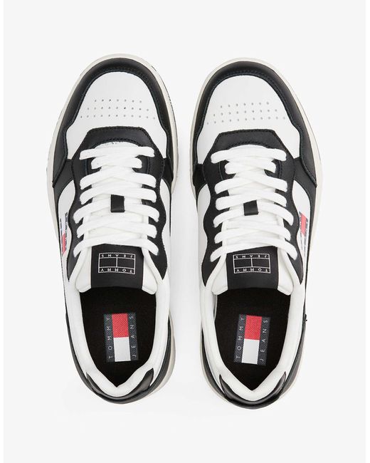 Baskets en cuir color block à semelle cuvette - multicolore Tommy Hilfiger pour homme en coloris White