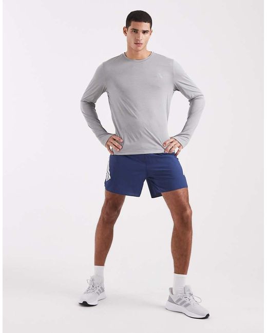 Adidas Originals Gray Adi365 Running Essentials Longsleeve Top for men