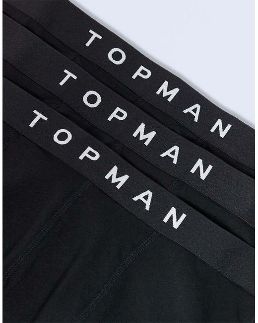 Topman Black 3 Pack Trunk for men