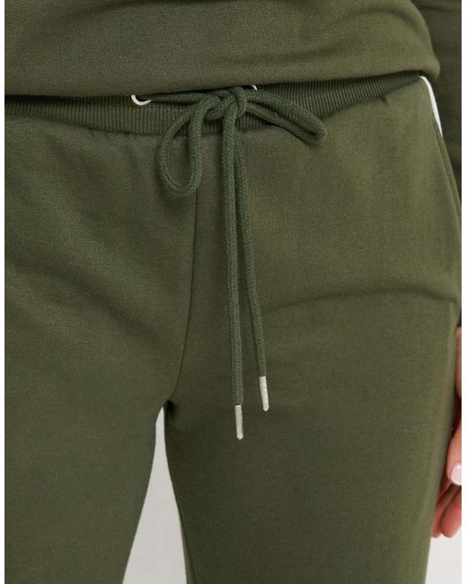 Long Tall Sally Green Pipe Wide Leg Trousers