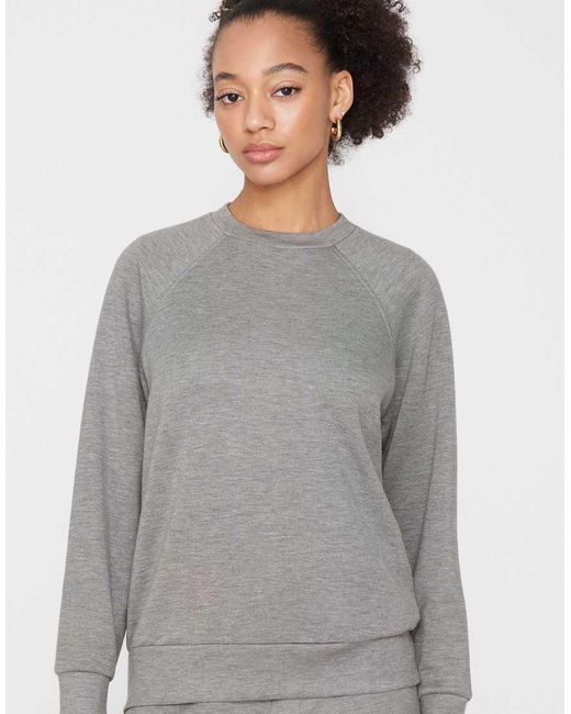 Tezenis Gray Soft Touch Round Neck Sweatshirt